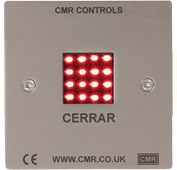LED-125 One Way 25x25mm Alarm Indicator Plate