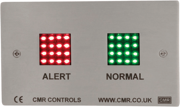 LED-225 Two Way 25x25mm Indicator Alarm Plate