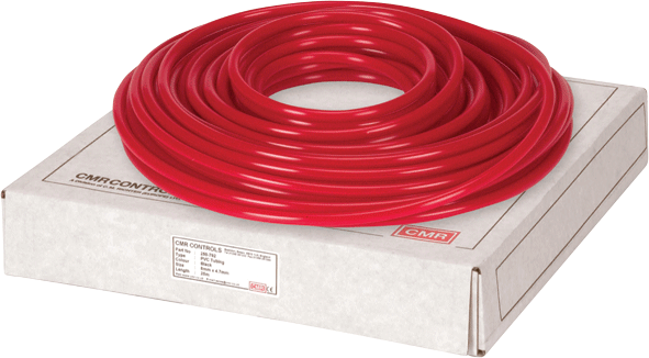 Red PVC Tube 25m Coil 8mm O/D 4.7mm ID