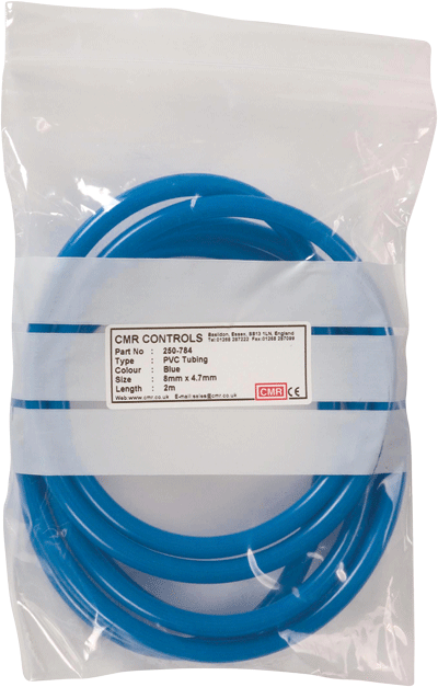 Blue PVC Tube 2m Coil 8mm O/D 4.7mm ID